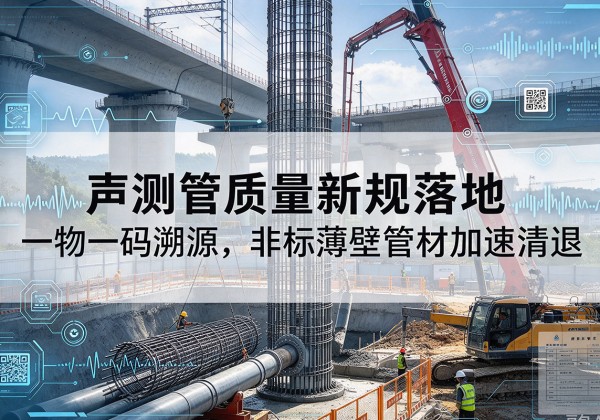谯城声测管质量新规落地，一物一码溯源，非标薄壁管材加速清退